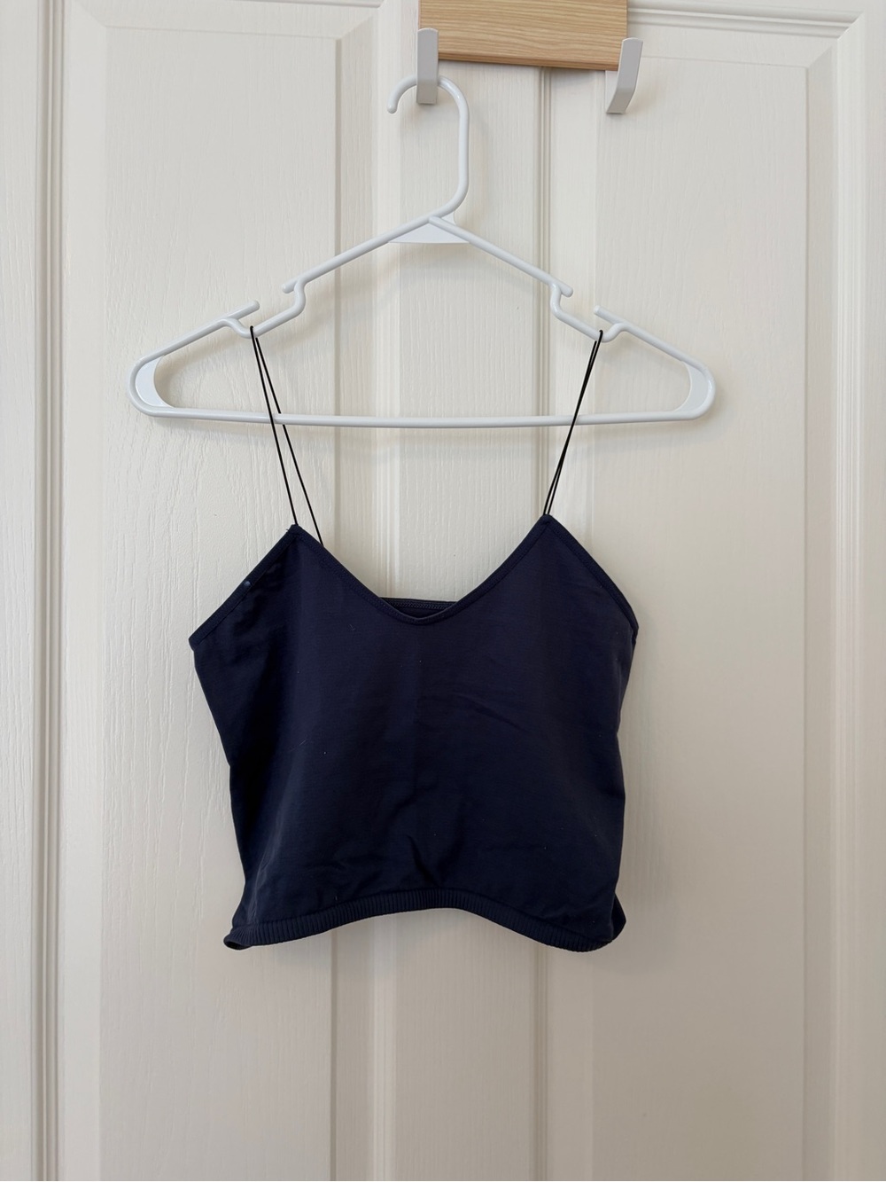 Free People Navy Spaghetti Strap Crop